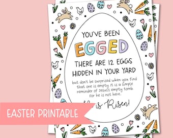 You've Been Egged Printable | Christian Easter Activity (PDF)