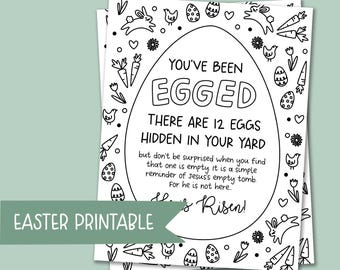 You've Been Egged Printable | Christian Easter Activity (PDF)