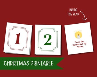 Kindness Christmas Countdown | Printable Advent Calendar with Scriptures (PDF)