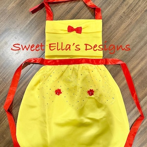 Belle Beauty and the Beast Play Apron