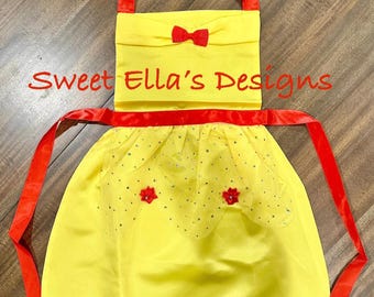 Belle Beauty and the Beast Play Apron