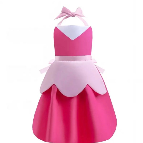 Princess Aurora Apron / Disney Princess Apron / Dress Up Apron / Sleeping Beauty Play Apron /  Disneyland