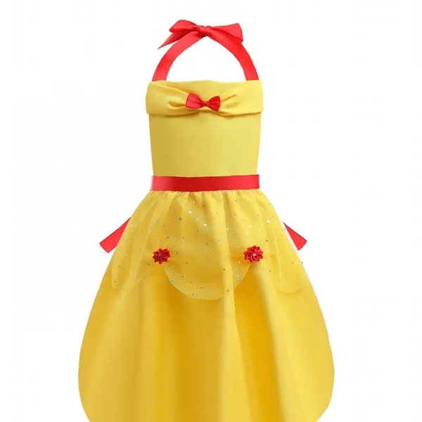 Belle Apron / Beauty and the Beast Apron / Belle Dress / Disneyland Outfit / Disney World Attire / Princess Apron / Costume