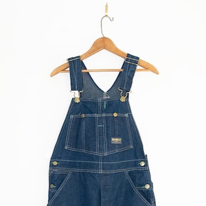 Indigo Cotton Osh Kosh Overall Bibs 32 W 31 L distressed overall Vintage Chore workwear Jeans / jumpsuit / sun bleached bibs / faded