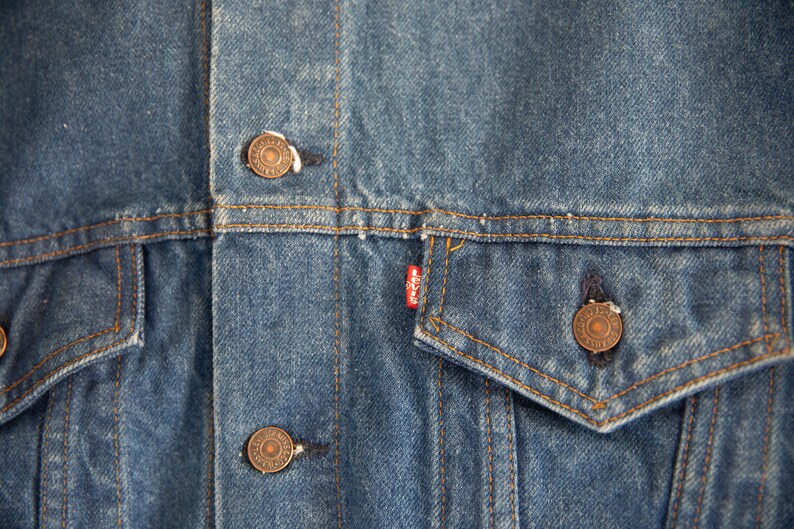Vintage Destroyed Levi Jean Jacket Summer Fade Extra Large - Etsy