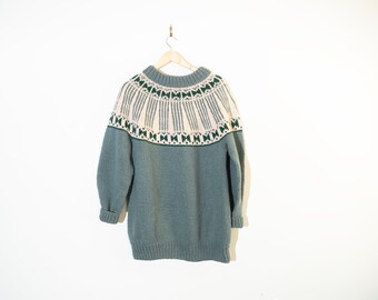 Vintage Brooks Brothers Merino Wool Sweater: Minimalist Blue