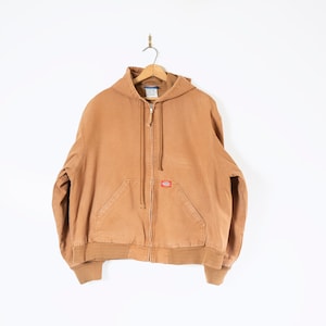 Vintage Dickies Detroit Jacket in faded tan Large / Detroit Jacket / Mens Workwear 90s vintage 1990s streetwear / Carhartt style L Lg