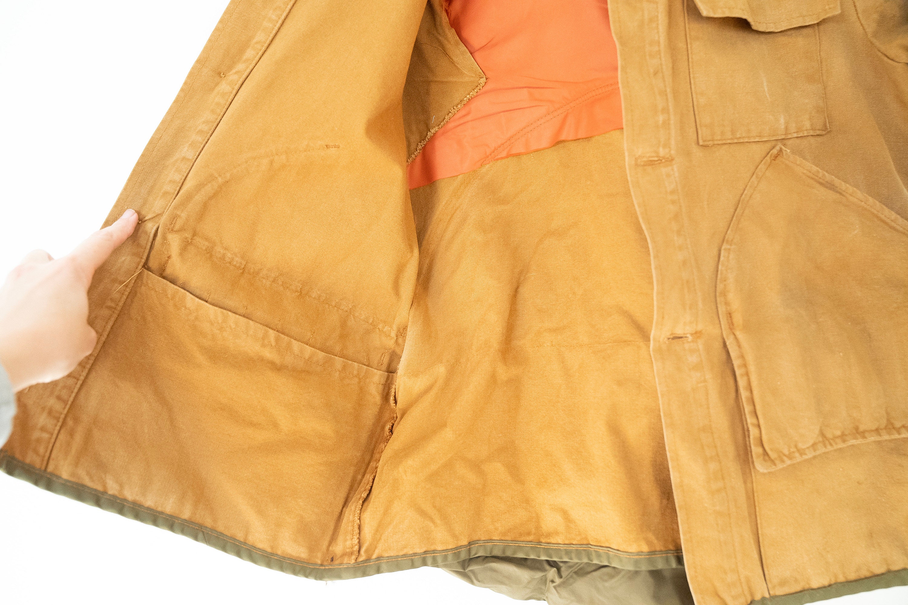 Vintage Brown Corduroy Hunting Jacket - Mens Large 1970s Workwear