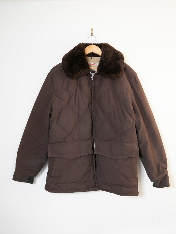 Vintage Mens Schott Down Puffer Coat Jacket Large Mens L 70s - Etsy