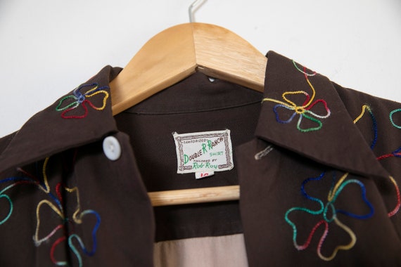 1950s Vintage Double R Ranch western button down … - image 2
