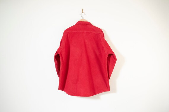 Vintage All Cotton Flannel Chamois Red Carhartt o… - image 2