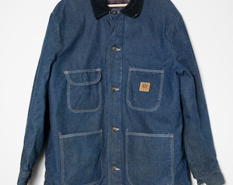 Denim Chore Jacket/barn Coat | Etsy 