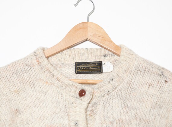 Off white Vintage M Marled elbow patch Knit wool … - image 4