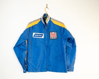 Vintage TNT 70s Racing Jacket. Quilted Lining. Two Front Zip Vintage TNT 70s Racing Jacket. Quilted Lining. Two Front Zip