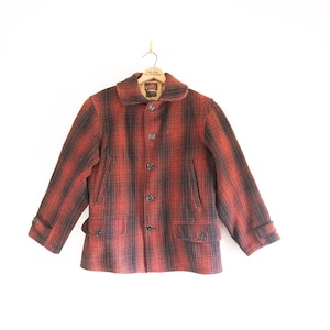 ジャケット・アウター 50's \"SOO WOOLEN MILLS\"Hunting Jacket VTG Soo Woolen Mills Hunting Jacket Adult 40 Red Black