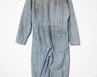 Vintage Sanforized Lee Union All Engineer Stripe Cotton Vintage Sanforized Lee Union All Engineer Stripe Cotton