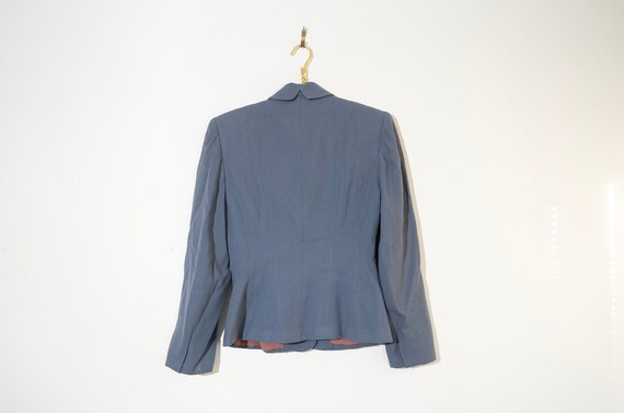 Vintage Wool Blazer: Beaded Collar, 1960s Mod Sty… - image 3