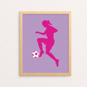 Soccer Wall Art PRINTABLE Set of 3 Girls Soccer Print Hot - Etsy