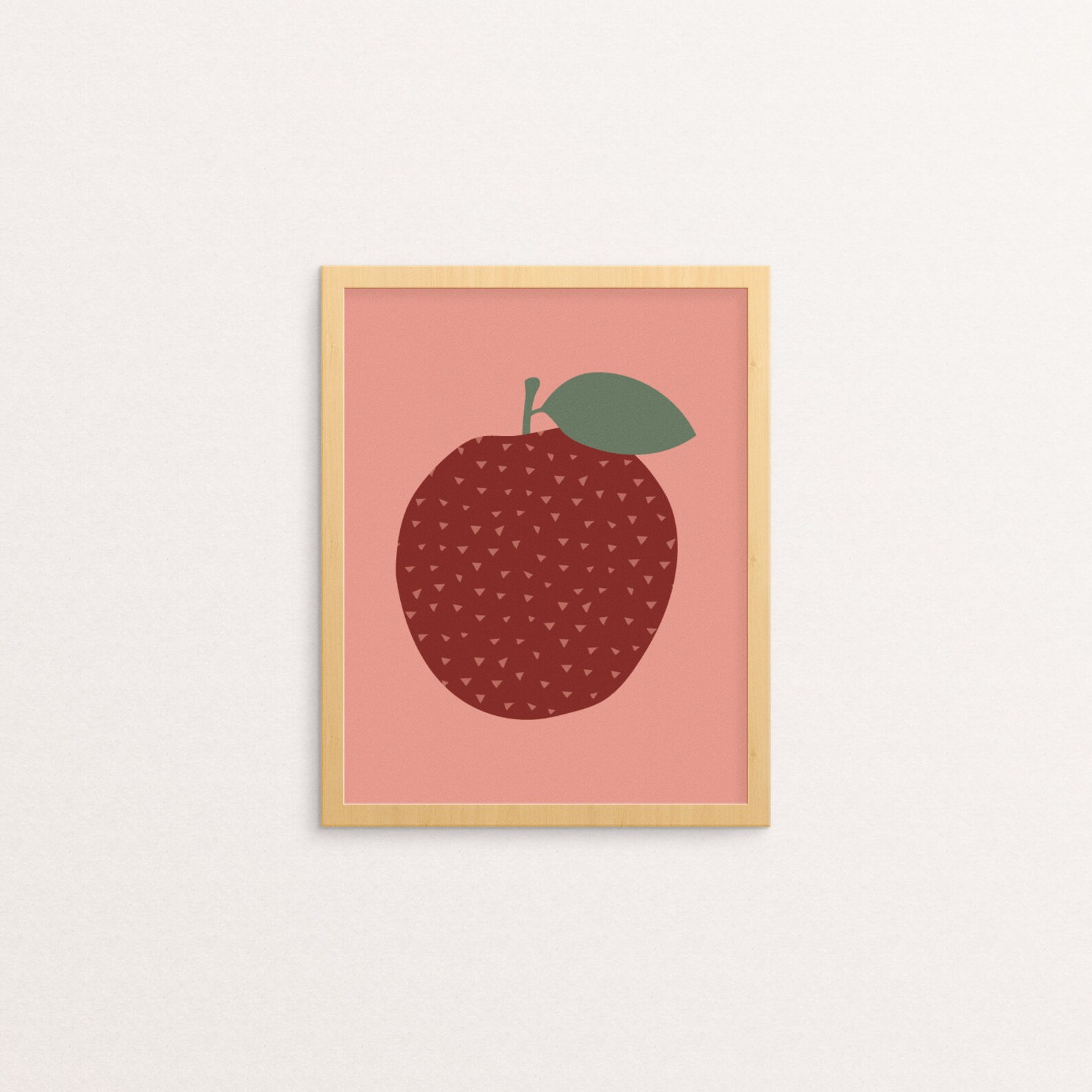Apple Wall Art Apple Printable Fruit Wall Art Kitchen Etsy