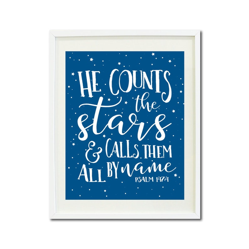 he counts the stars one and all he counts the stars one and all