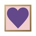 Heart PRINTABLE Wall Art Large Square Art Print Pink - Etsy