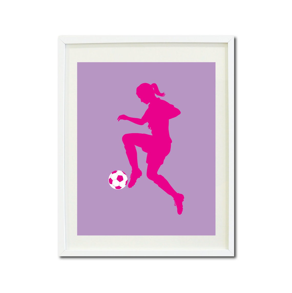 Soccer Wall Art PRINTABLE Set of 3 Girls Soccer Print Hot Etsy