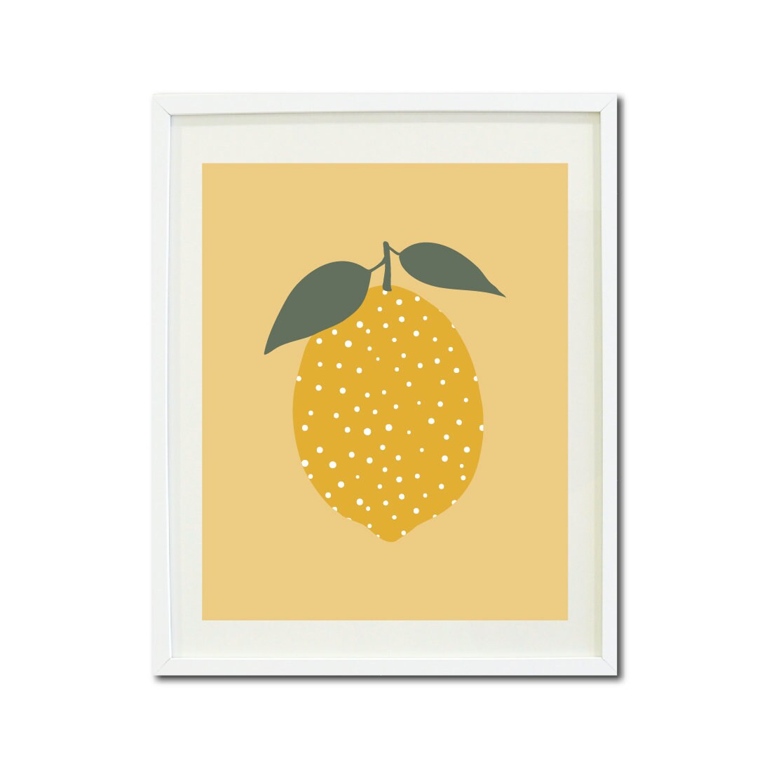 Lemon Wall Art Lemon Printable Fruit Wall Art Kitchen Etsy