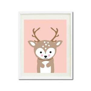 Nursery PRINTABLE Wall Art Print Set of 3 | Bear, Bunny, Deer | Wall ...