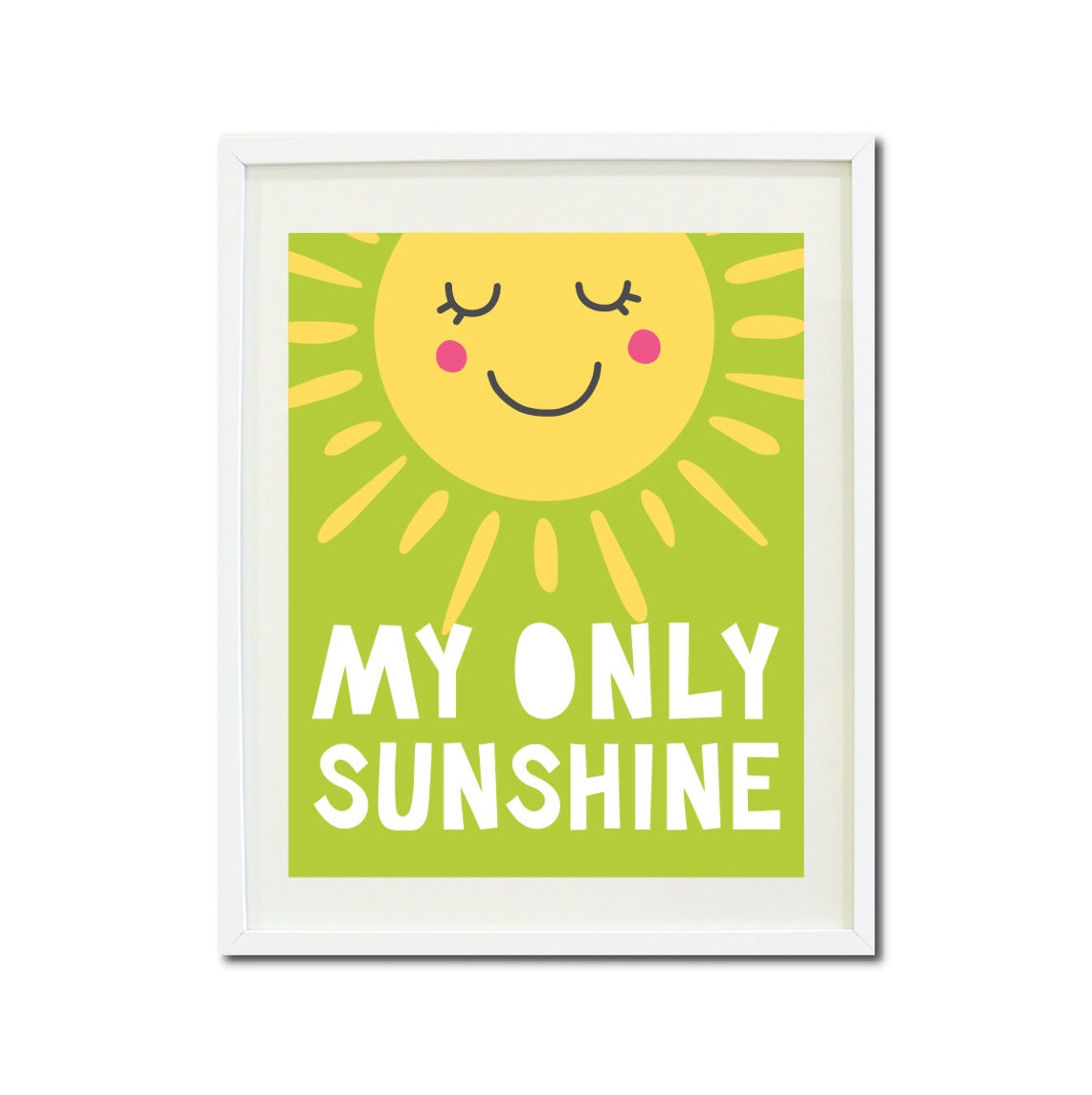 You Are My Sunshine Wall Art Set of 4 Kids Printable Art Etsy