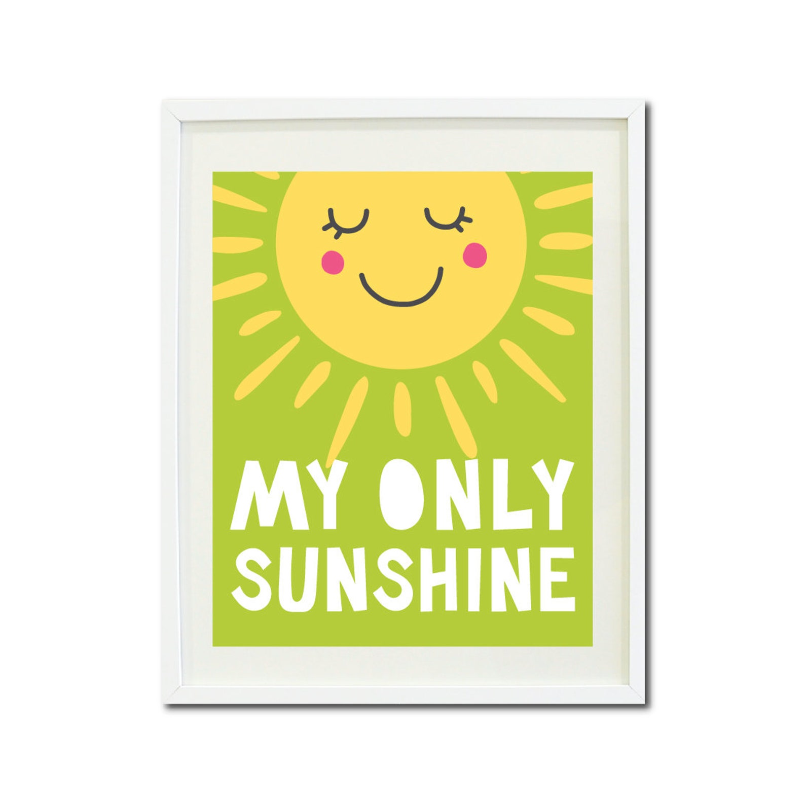 You Are My Sunshine Wall Art Set of 4 Kids Printable Art Etsy