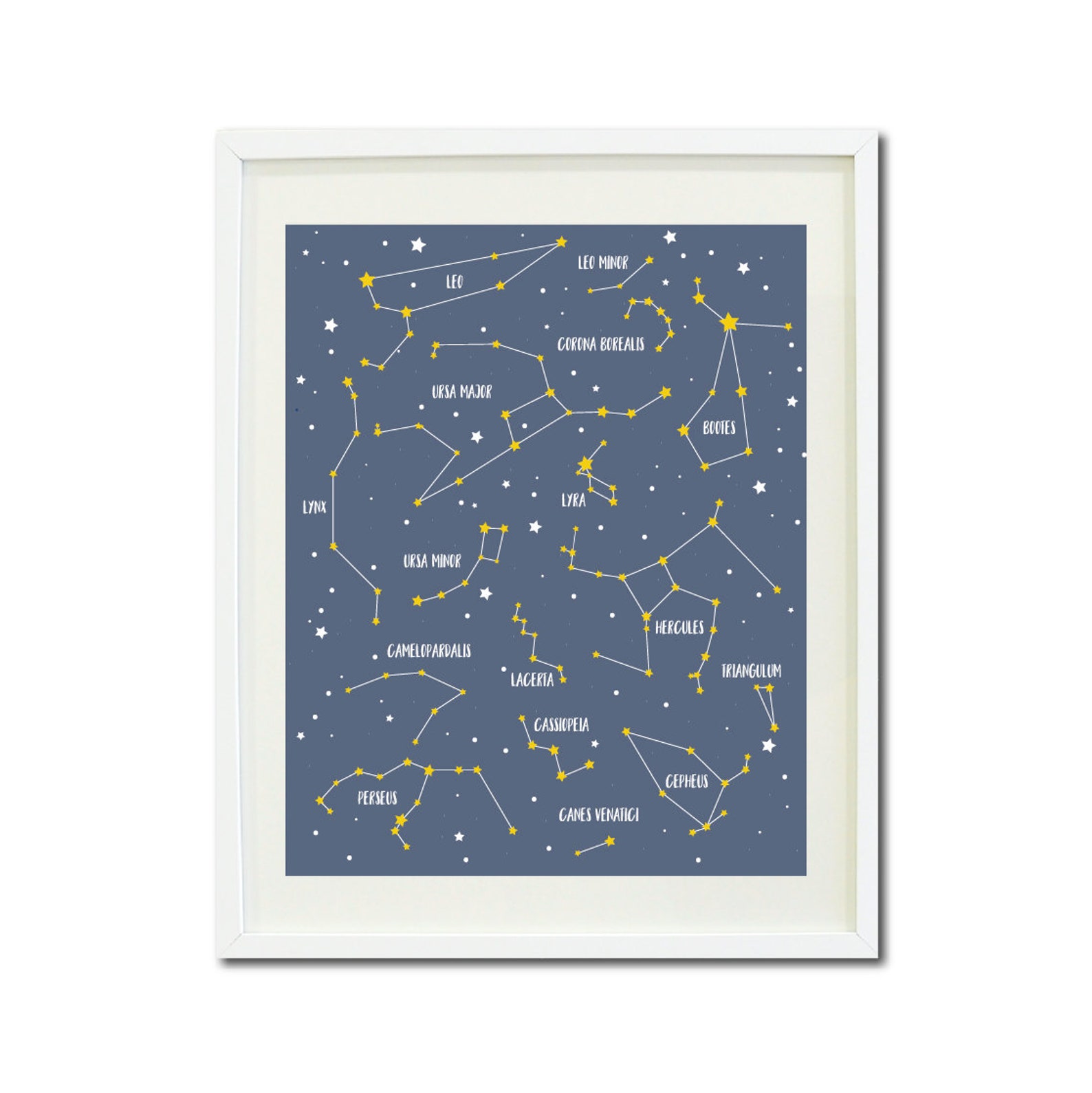 Constellation Print | Star Map | Constellations Printable | Space ...