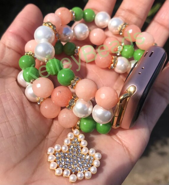 Gold Charm Ivy Leaf Watch Band Rose Gold Apple Watch Band Etsy