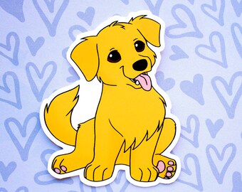 Golden Retriever vinyl sticker