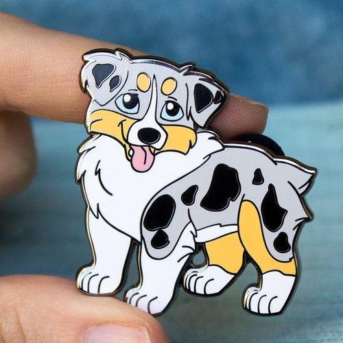 Australian Shepherd Red Tri Hard Enamel Pin Etsy