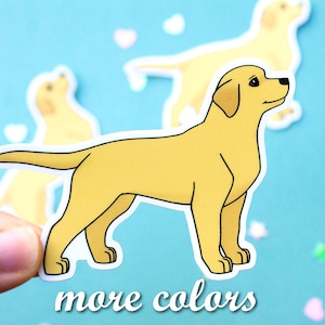 Labrador retriever vinyl sticker all colors - lab sticker
