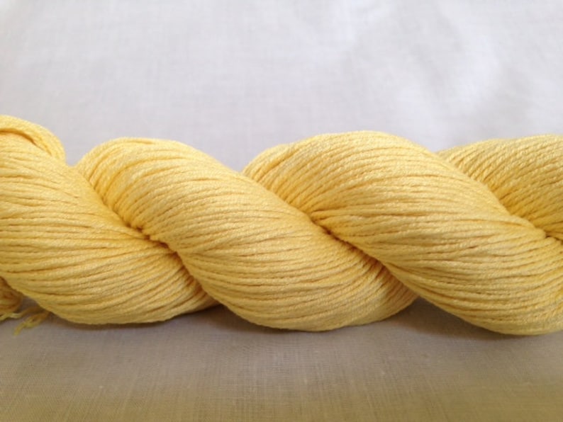 Recycled SilkCotton Yarn 274 yds available @ 0.02yd Reclaimed 18-ply Fingering Weight Yarn
