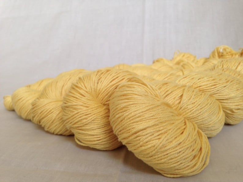 Recycled SilkCotton Yarn 274 yds available @ 0.02yd Reclaimed 18-ply Fingering Weight Yarn