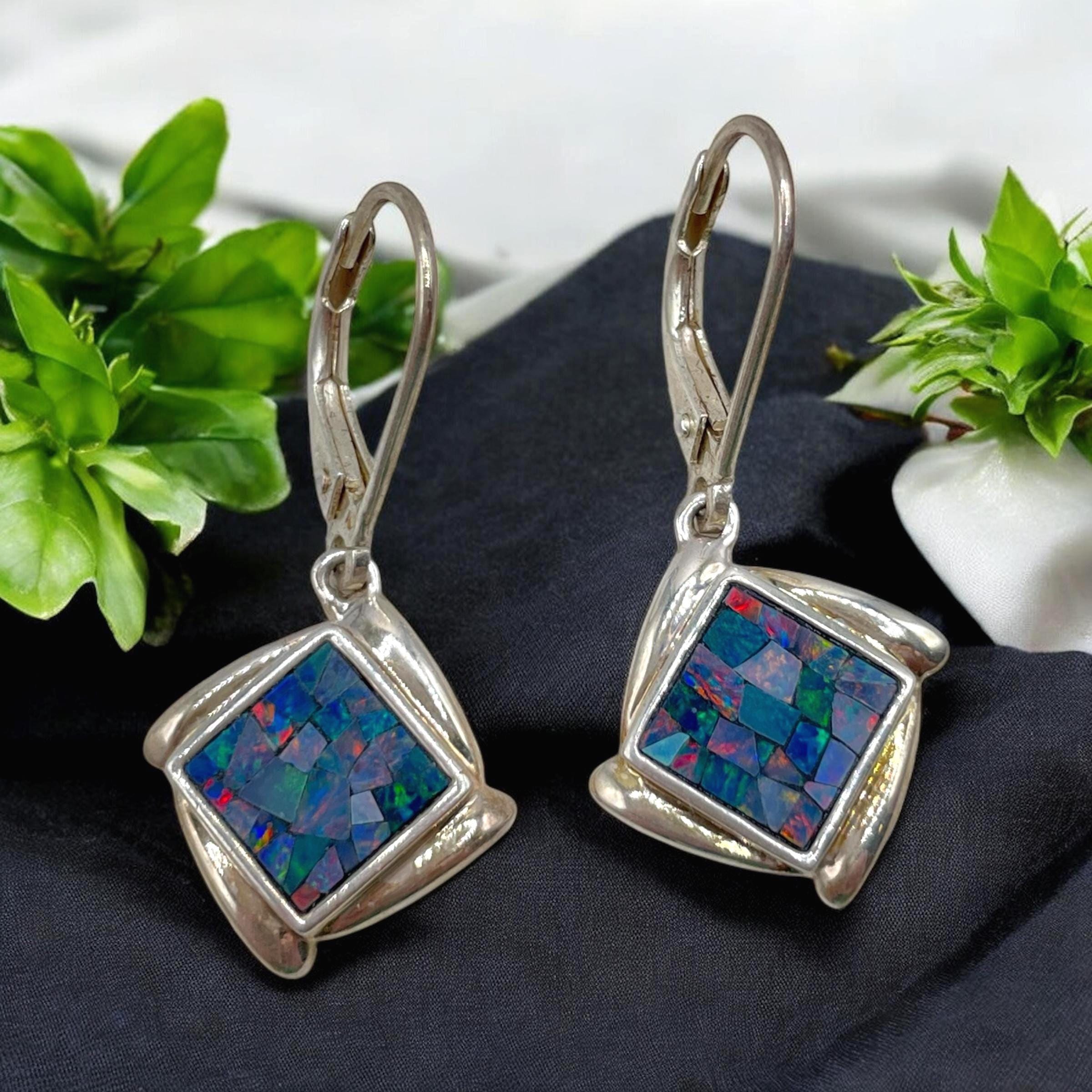 Orecchini Pendenti In Argento 925 Fatto A Mano | Con Pietre Dure Naturali: Onice, Agata, Lapislazzuli O Corniola, Gioielli Boho Donna - 4