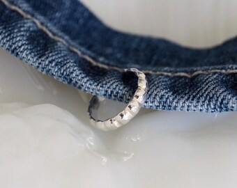 Non-Pierced Sterling Silver Ear Cuff: Handmade Stacking Conch Earring, No Piercing Jewelry