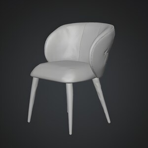 Modern chair 3D model with compact proportions and padded seating, ideal for modern interior visualization and architectural rendering. Designed with clean mesh structure, this modern chair 3D is suitable for home, cafe, restaurant, and office scenes, supporting high-quality renders, animations, and accurate 3D printing applications.