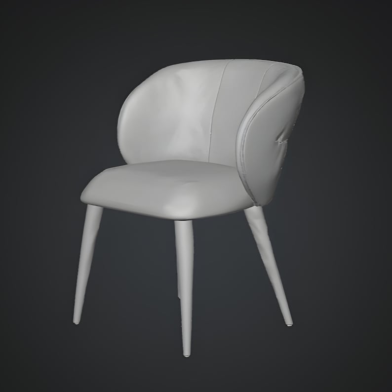 Modern chair 3D model with compact proportions and padded seating, ideal for modern interior visualization and architectural rendering. Designed with clean mesh structure, this modern chair 3D is suitable for home, cafe, restaurant, and office scenes, supporting high-quality renders, animations, and accurate 3D printing applications.