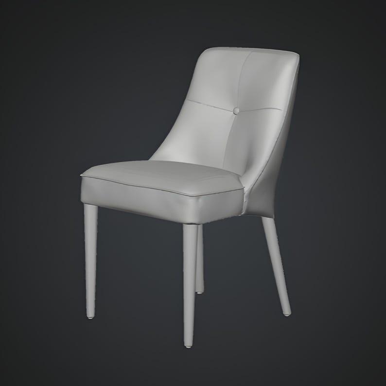 Modern chair 3D model displaying a minimalist upholstered chair with modern aesthetic and balanced form. Designed for 3D rendering, architectural visualization, and interior design projects. This modern chair 3D file offers optimized mesh structure, realistic seat detailing, and versatile usage for contemporary spaces and digital furniture collections.