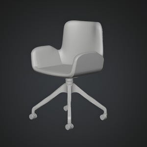 Modern chair 3D with office-style base and clean modern seating design, created for interior design visualization and architectural rendering. This modern chair 3D model offers realistic scale, smooth surfaces, and optimized geometry for professional renders, digital staging, and precise 3D printing applications.