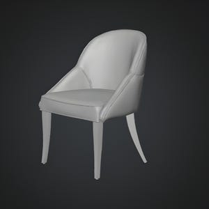 Modern chair 3D model with soft padded surfaces and minimalist modern lines, created for professional interior visualization and furniture rendering projects. This modern chair 3D offers realistic proportions, clean topology, and print-ready structure, making it ideal for architectural scenes, digital catalogs, and modern interior presentations.