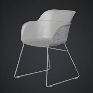 High-quality modern chair 3D model representing a contemporary lounge seating design with elegant curves and modern structure. Ideal for interior visualization, architectural renders, and digital furniture projects. This modern chair 3D asset delivers clean topology, realistic proportions, and print-ready geometry for professional designers and creators.