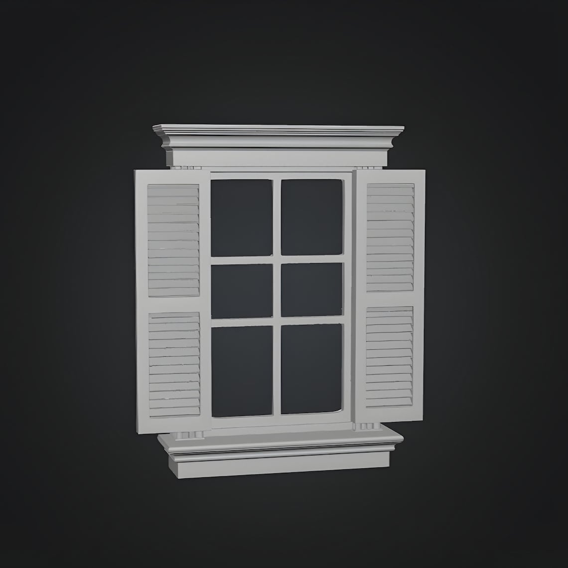Window Stl Miniature Window STL Bundle – 10 Architectural Windows for Dollhouse ...