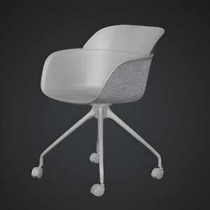 Premium modern chair 3D model designed as a swivel armchair with modern upholstery and balanced proportions. Suitable for interior visualization, architectural rendering, and 3D printing workflows. This modern chair 3D asset provides clean mesh topology, realistic form, and versatile usage in office scenes, residential interiors, and contemporary furniture presentations.
