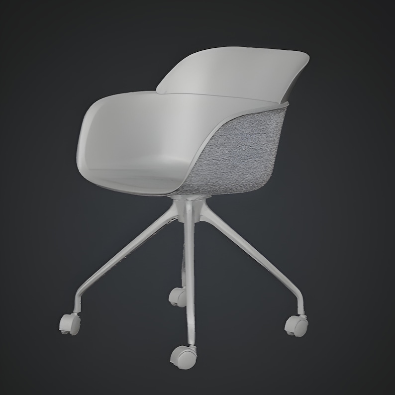 Premium modern chair 3D model designed as a swivel armchair with modern upholstery and balanced proportions. Suitable for interior visualization, architectural rendering, and 3D printing workflows. This modern chair 3D asset provides clean mesh topology, realistic form, and versatile usage in office scenes, residential interiors, and contemporary furniture presentations.