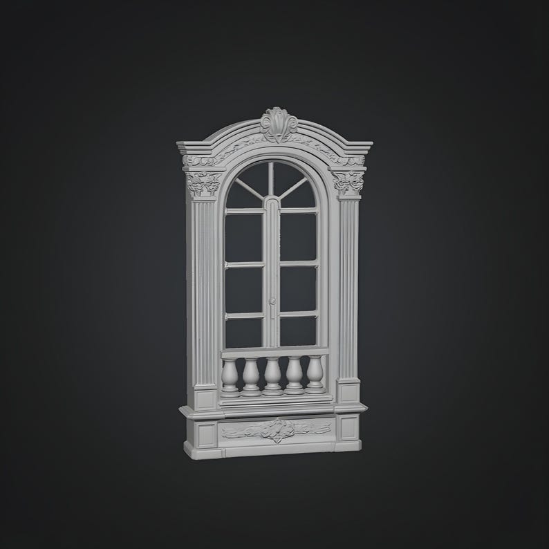 Window Stl Miniature Window STL Bundle – 10 Architectural Windows for Dollhouse ...