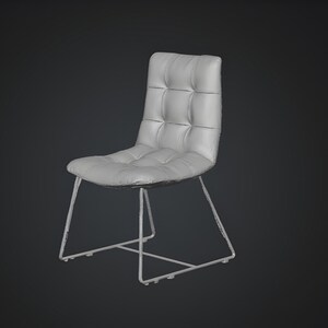 Modern chair 3D featuring sculpted backrest details and a balanced modern structure, optimized for architectural visualization and interior design scenes. This modern chair 3D model is suitable for living spaces, offices, and commercial interiors, offering clean geometry, smooth surfaces, and compatibility with rendering and 3D printing workflows.